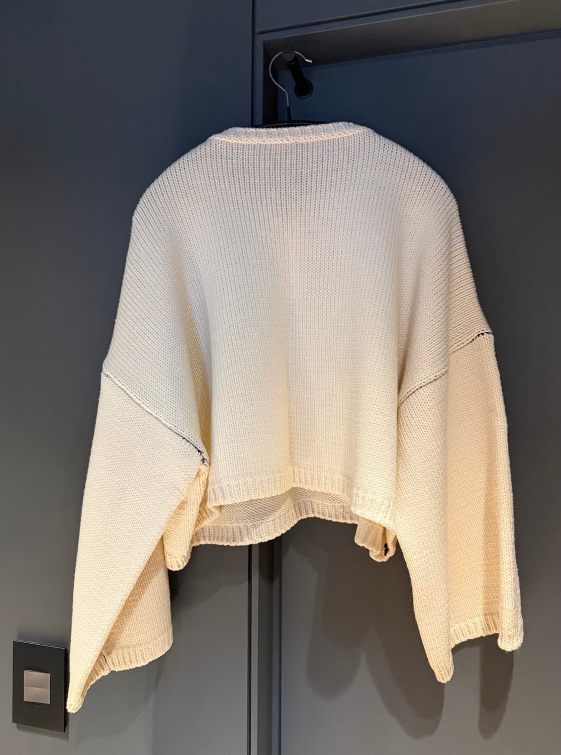 라프시몬스 스마일리 크롭 니트 S사이즈 상품이미지2