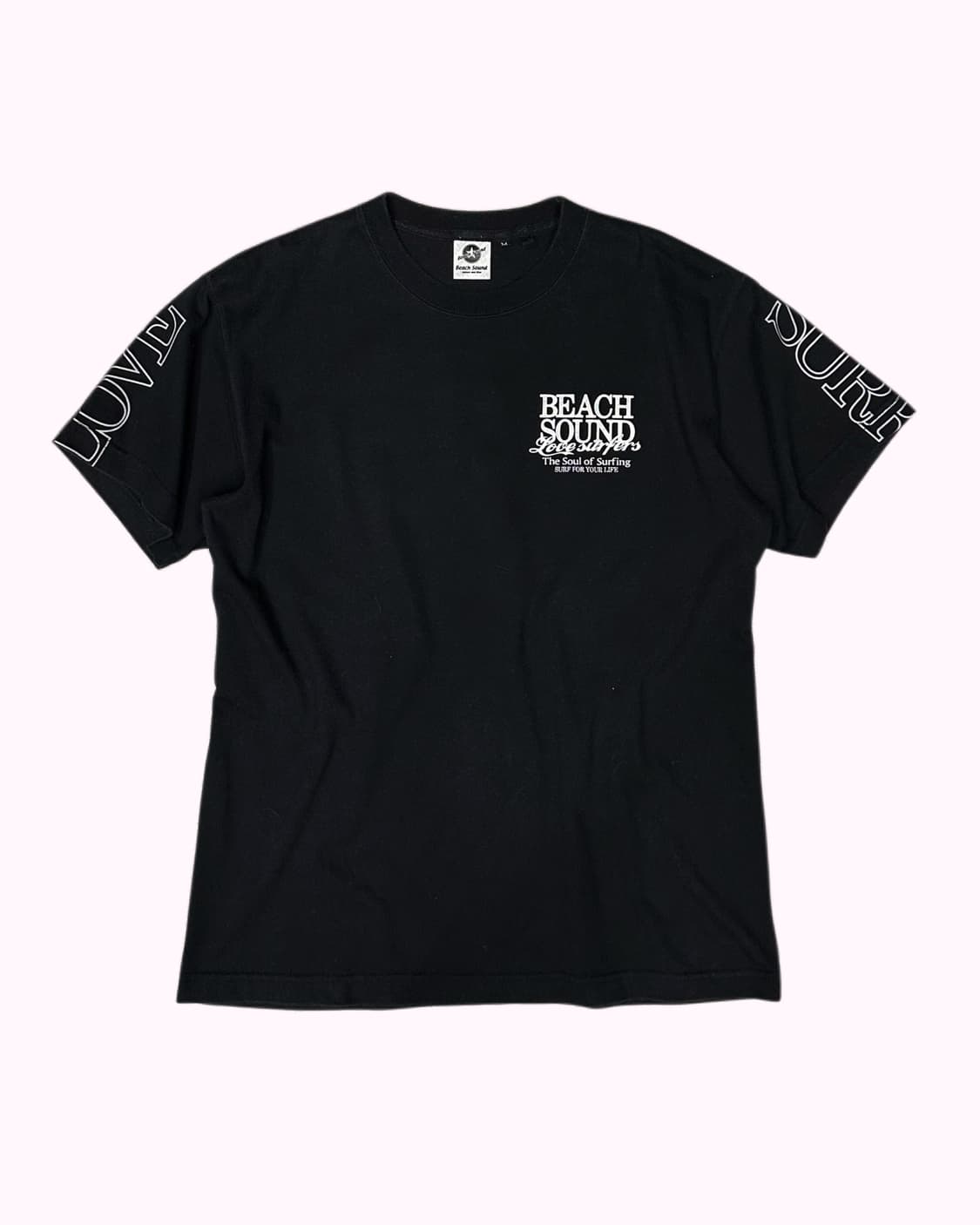 BEACH SOUND logo lettering surfer t 상품이미지2