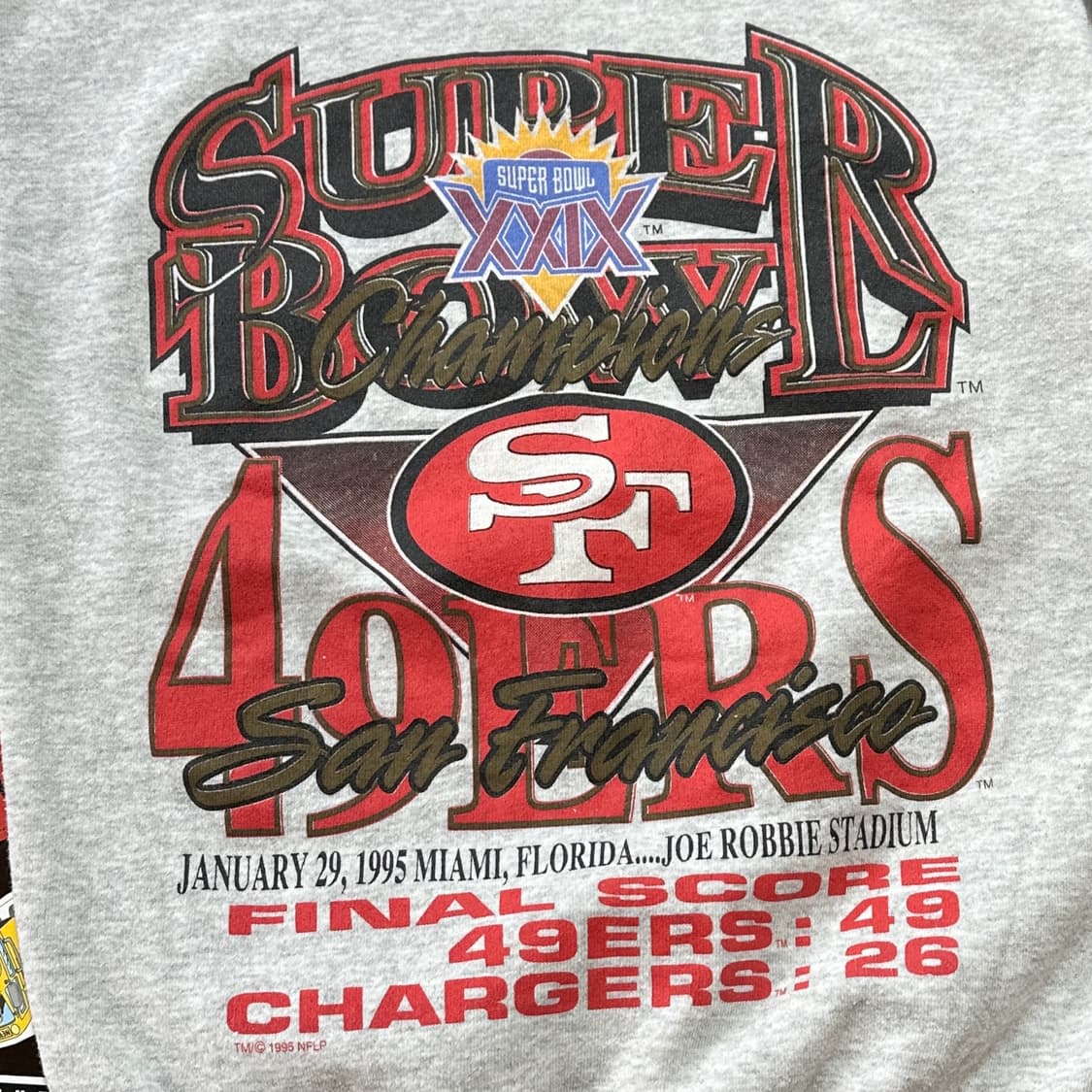 90s 샌프란시스코 49ers 빈티지 스웻셔츠 M 상품이미지3