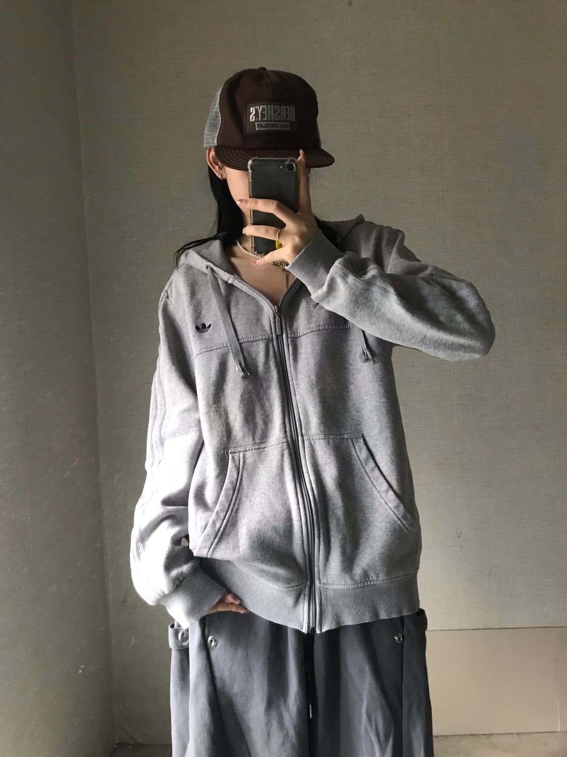 아디다스 그레이 후드집업 상품이미지3