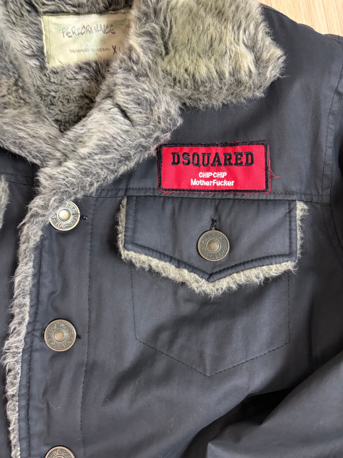 디스퀘어드 시어링 무스탕 자켓 상품이미지2