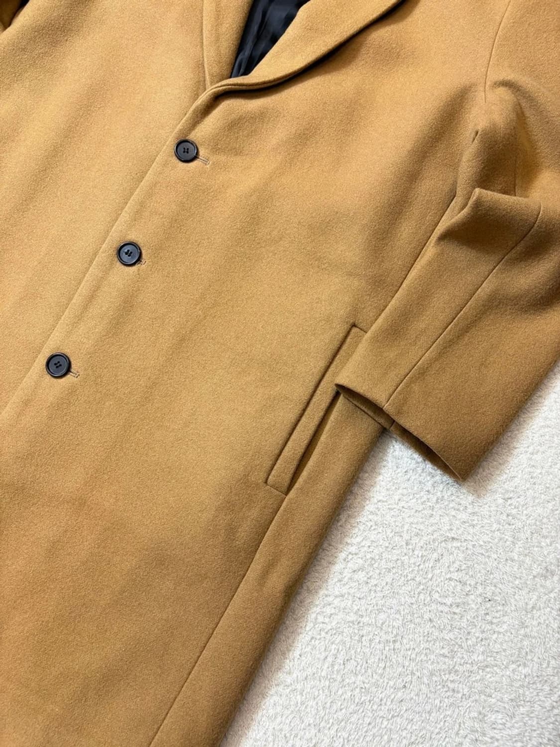 인사일런스 캐시미어블렌드 카멜 롱 코트 PN6294 상품이미지4