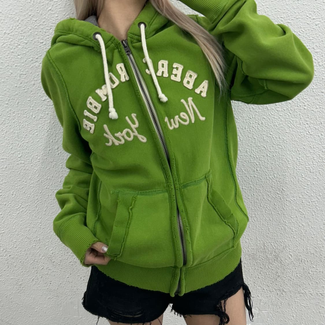 아베크롬비 말차맛 후드 집업 M 상품이미지1