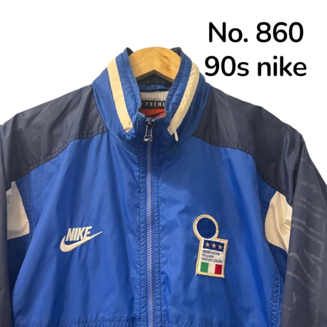 90s 나이키 1996-97 이탈리아 축구국대 올드스쿨 레인자켓 바람막이 상품이미지6