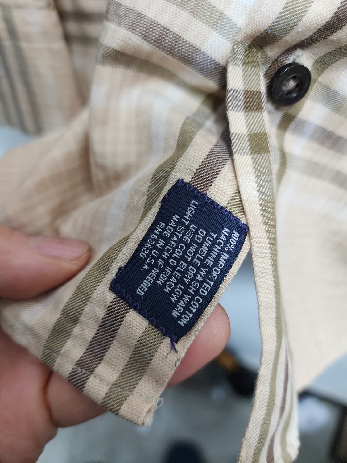 버버리 올드스쿨 USA 노바체크 셔츠 상품이미지6