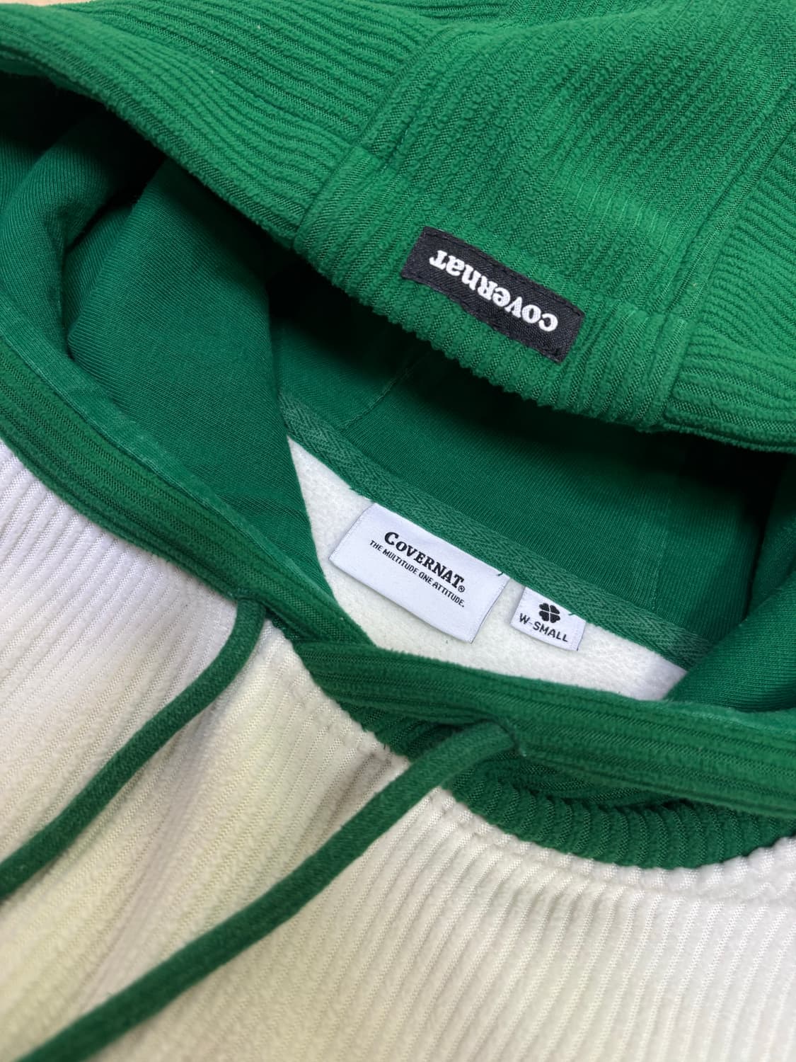 커버낫 컬러블록 크롭 후드 상품이미지5