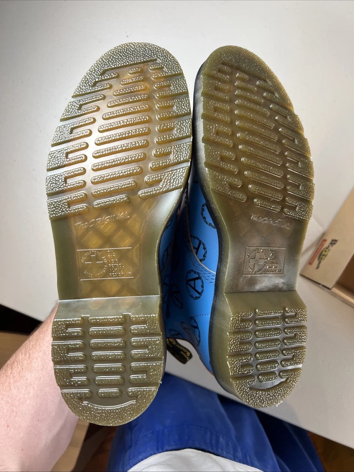 슈프림 x 언더커버 x 닥터마틴 8홀 아나키 블루 부츠 280 상품이미지5