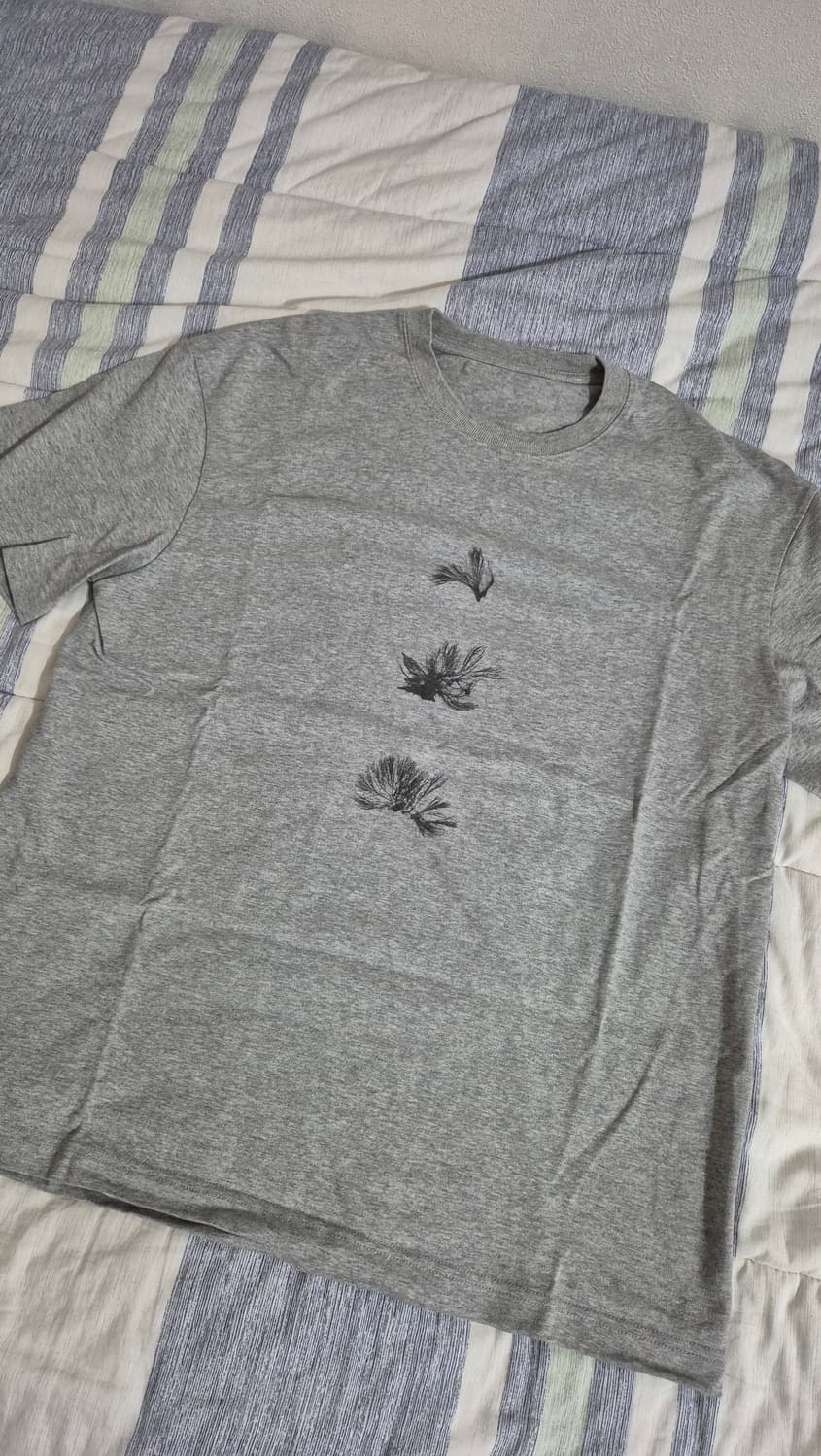 다이브인 그래픽 티셔츠 멜란지그레이 1사이즈 상품이미지2