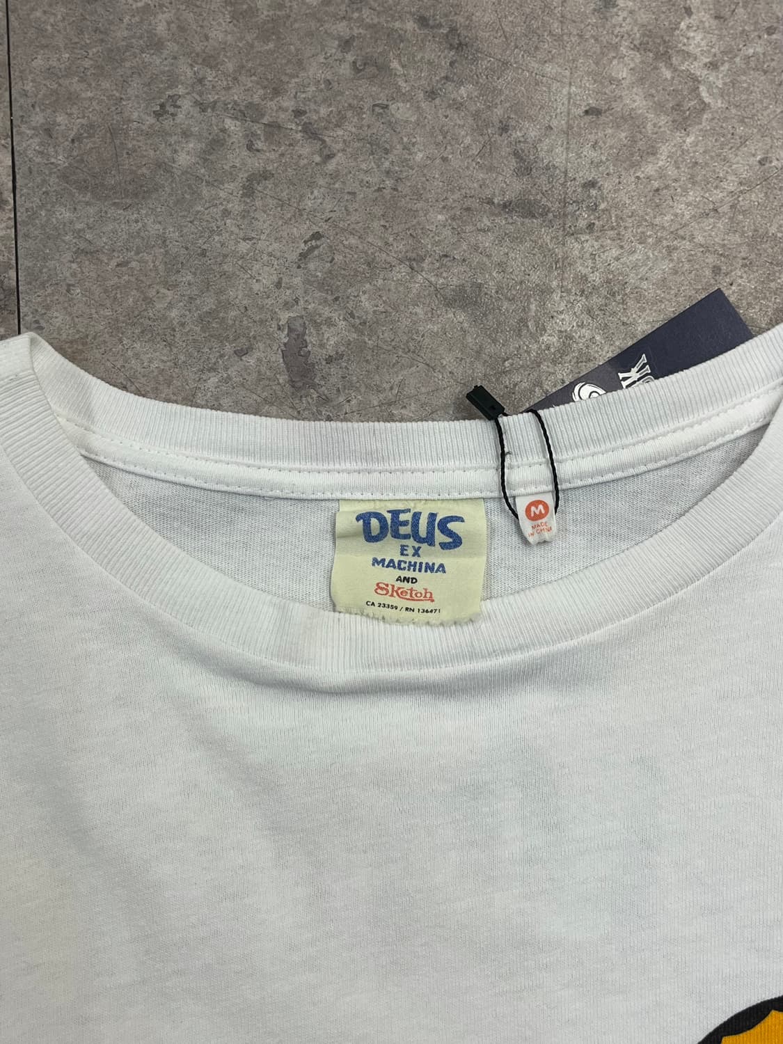 데우스 엑스마키나 프린팅 긴팔티 화이트 M #csz3216 상품이미지3