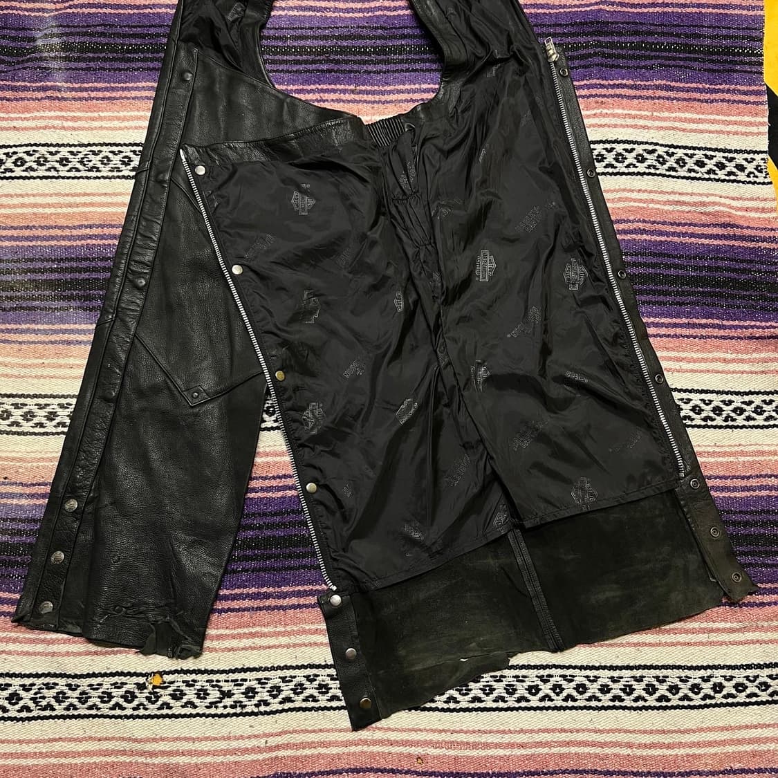 00‘s 할리데이비슨 가죽 챕스 팬츠 상품이미지6