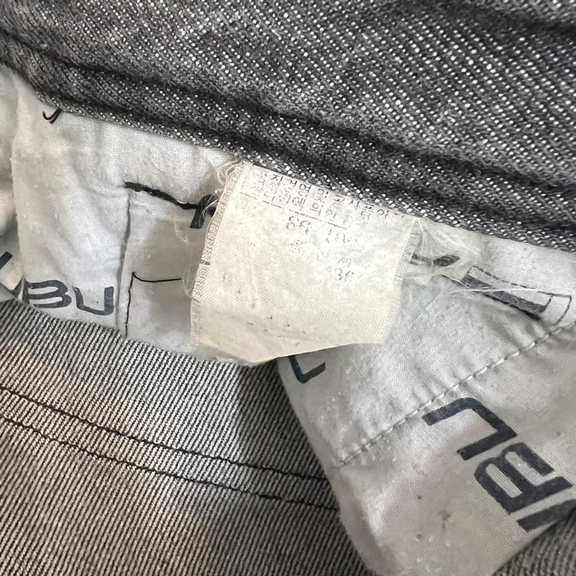FUBU 후부 힙합 와이드 흑청 데님 팬츠 청바지 34 상품이미지5