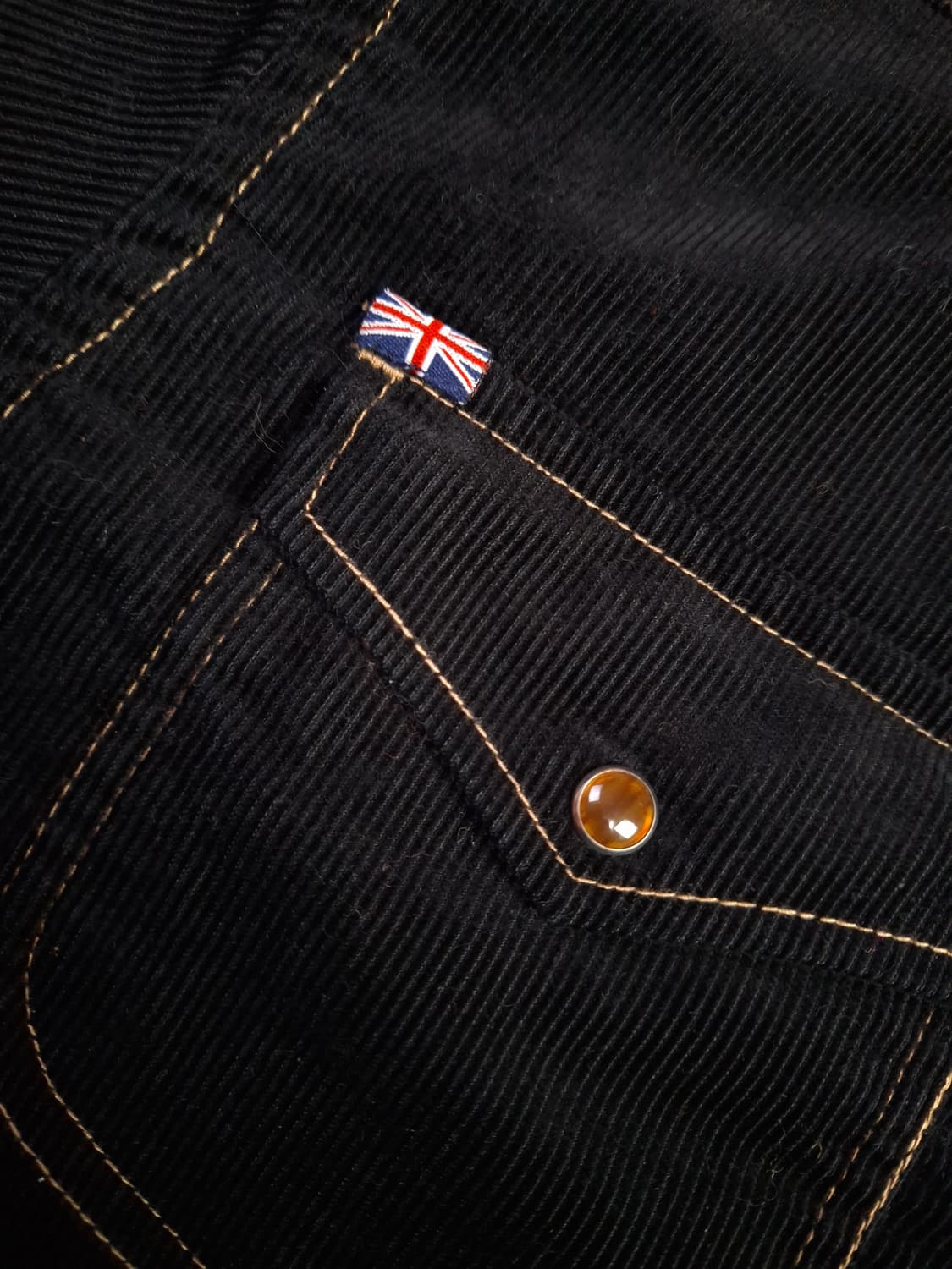 새제품급 일본판 노튼 코듀로이 자수 레이싱 셔츠 상품이미지6