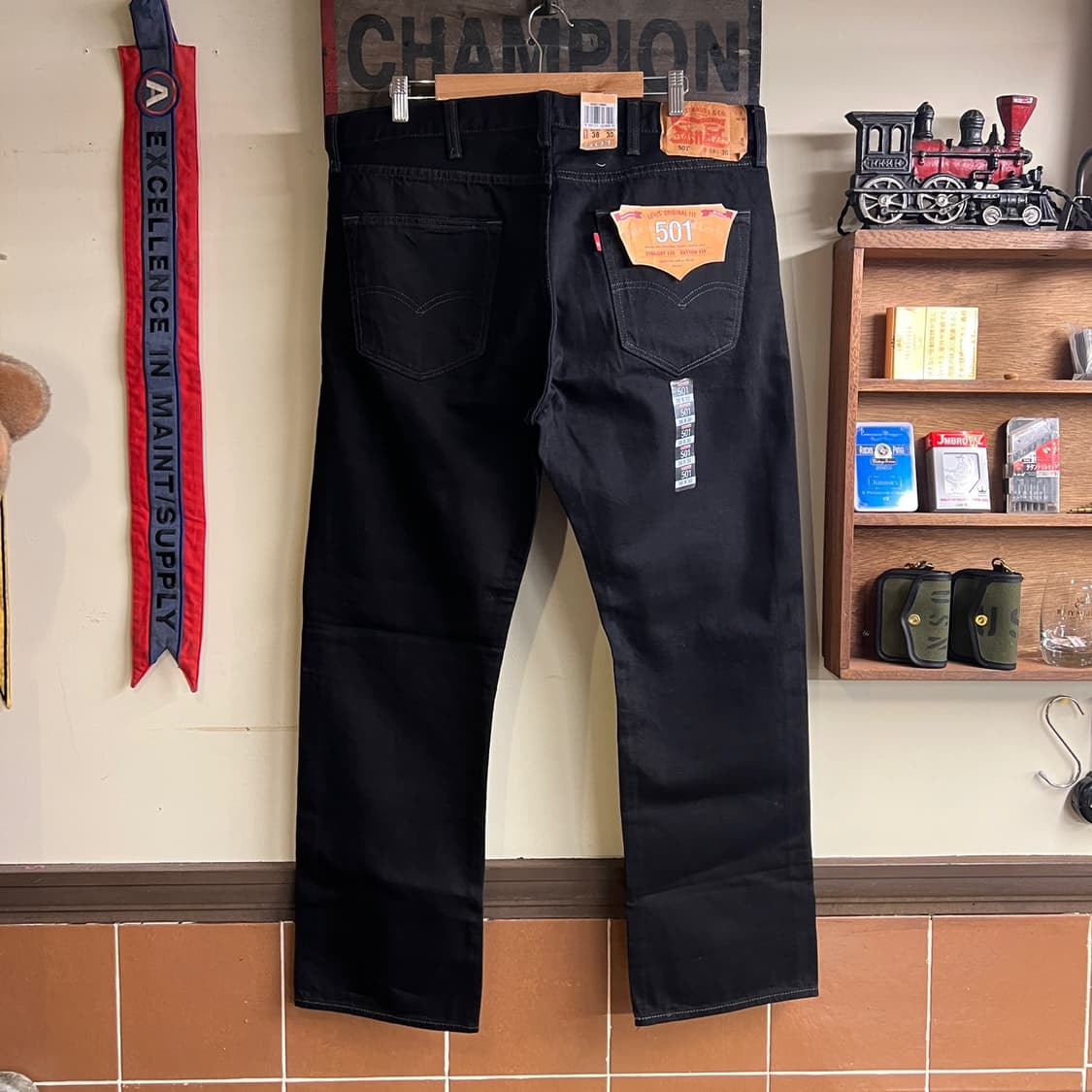 리바이스 501 블랙진 38x30 Size 데드스탁 260318-3 상품이미지5