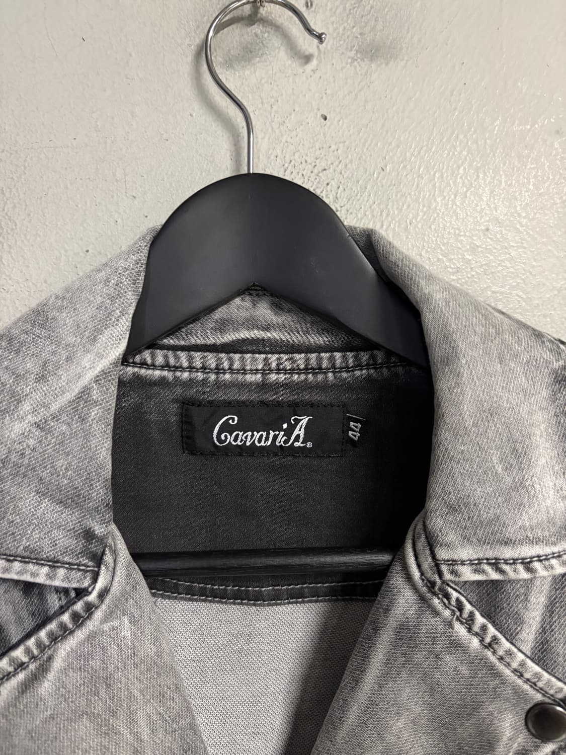 CAVARIA grey denim riders jacket  상품이미지8