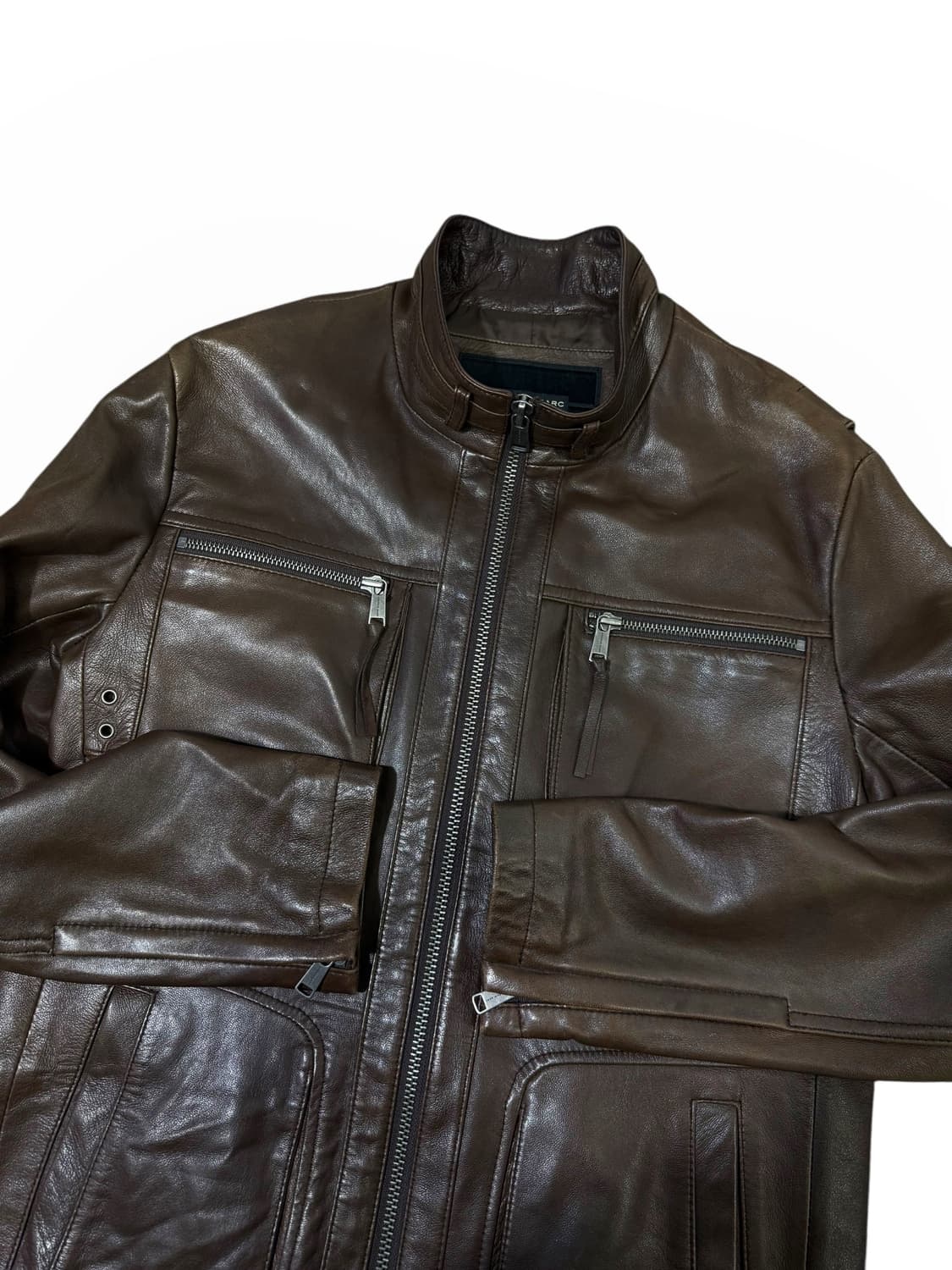 Andrew marc 앤드류마크 양가죽 포켓 레더자켓 상품이미지2