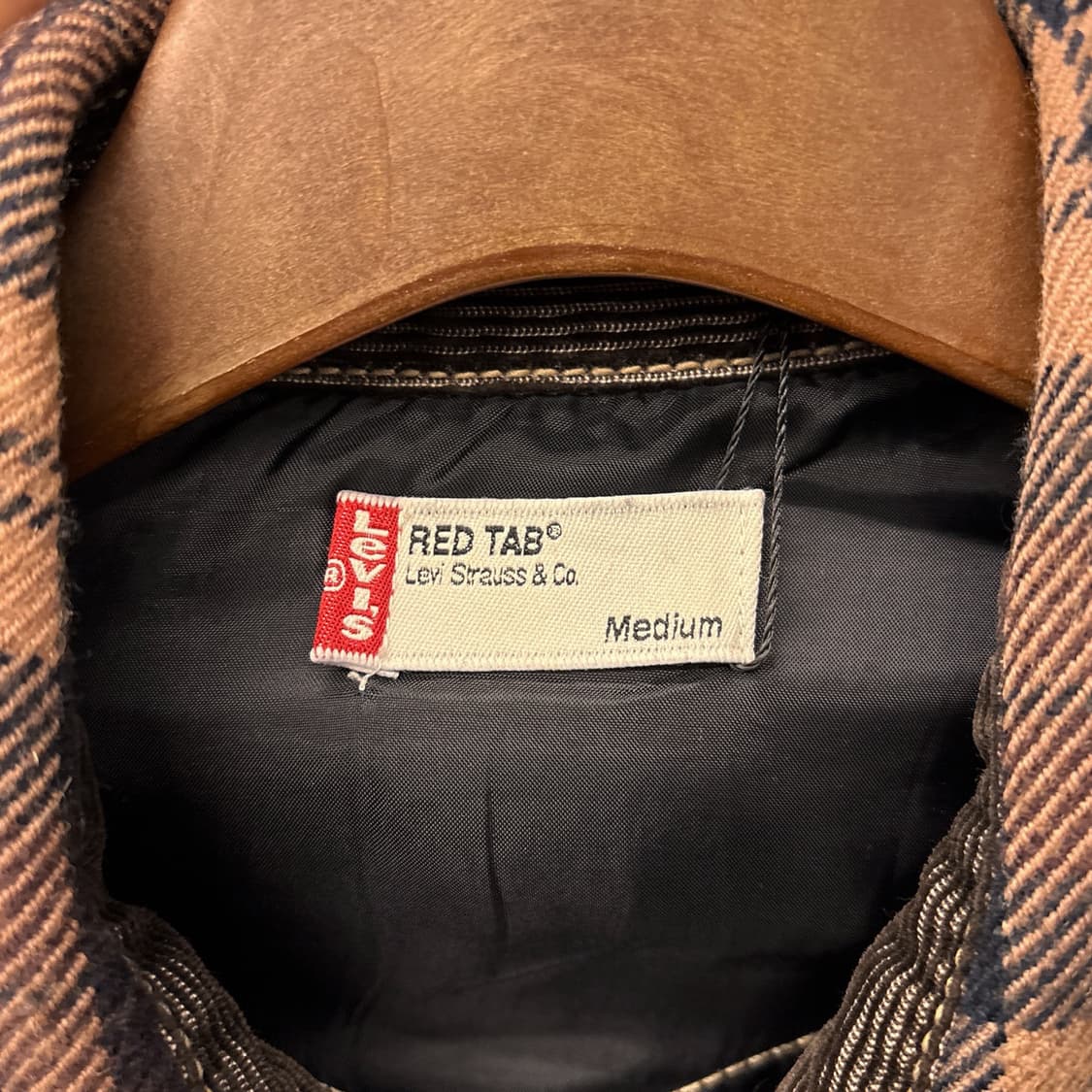 00s 리바이스 레드탭 웨스턴 요크 타탄체크 울 집업자켓 N1227 상품이미지8