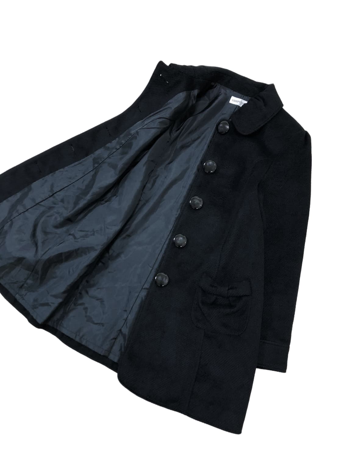 Lodispotto 블랙 미디 코트 상품이미지10