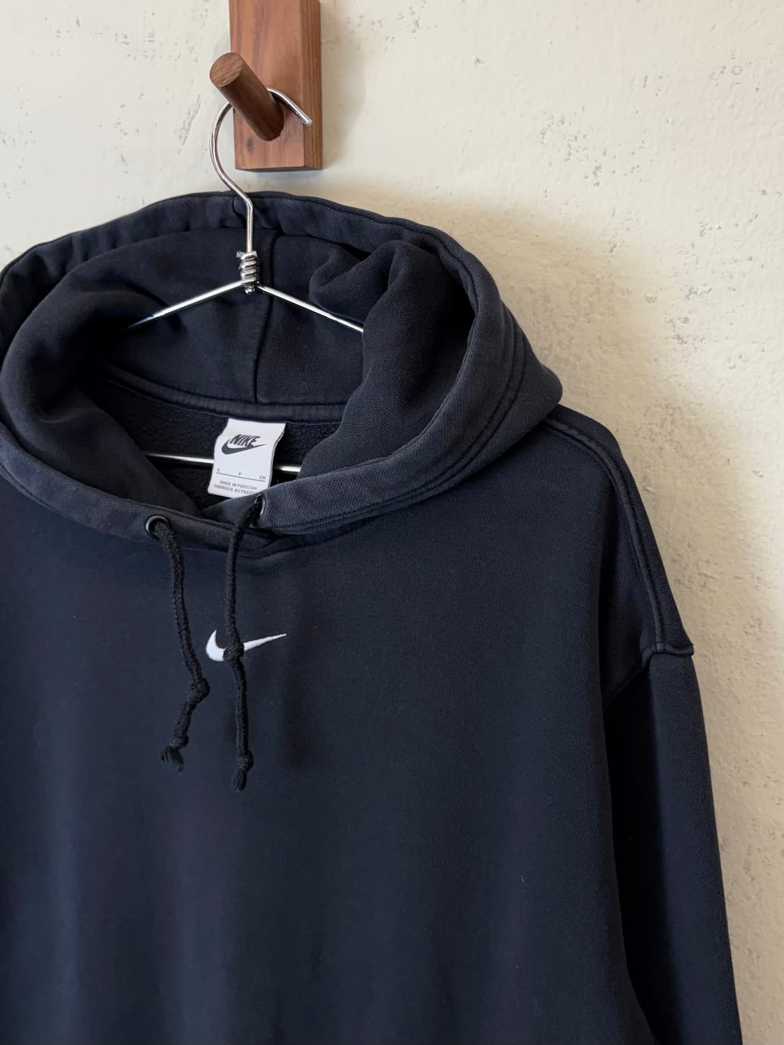 나이키 미드 스우시 블랙 후드티 상품이미지4