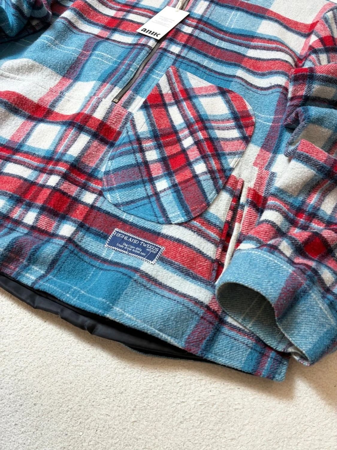 웰던 부티크 체크 아노락 울 자켓 PN7986 상품이미지4