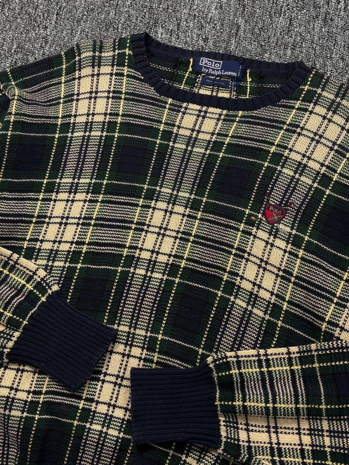 폴로 랄프로렌 체크 코튼 니트 상품이미지2
