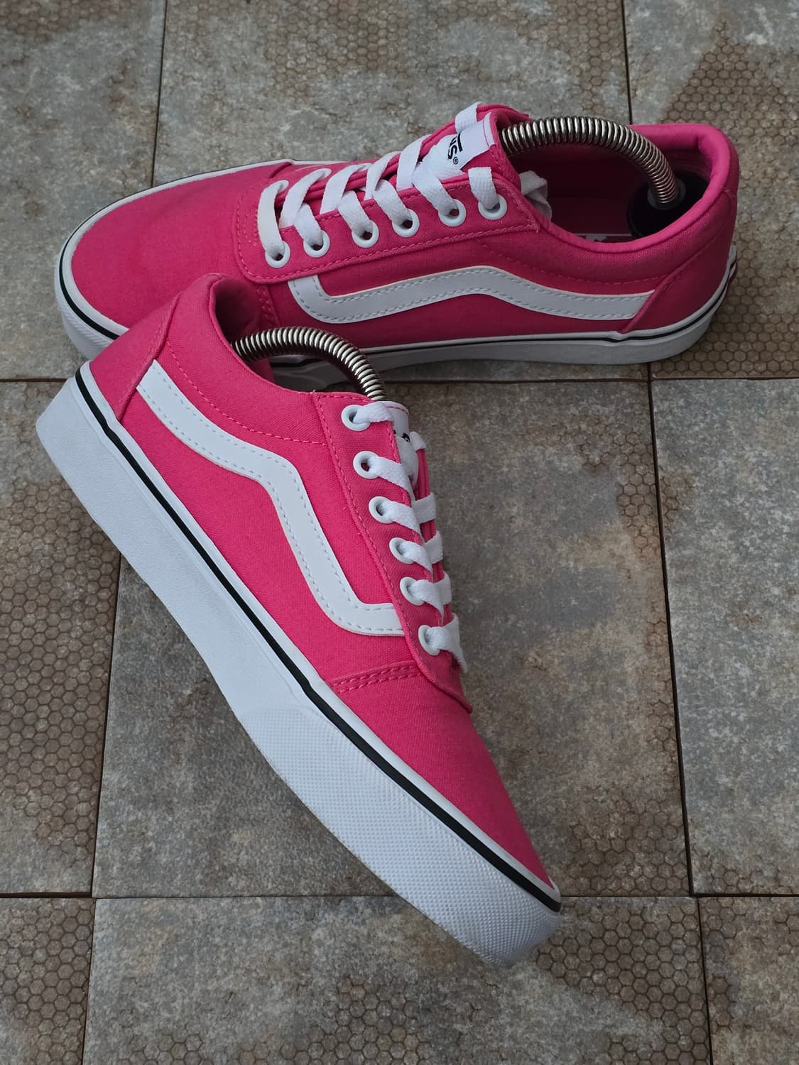 (240)반스 워드 캔버스 핑크  상품이미지4