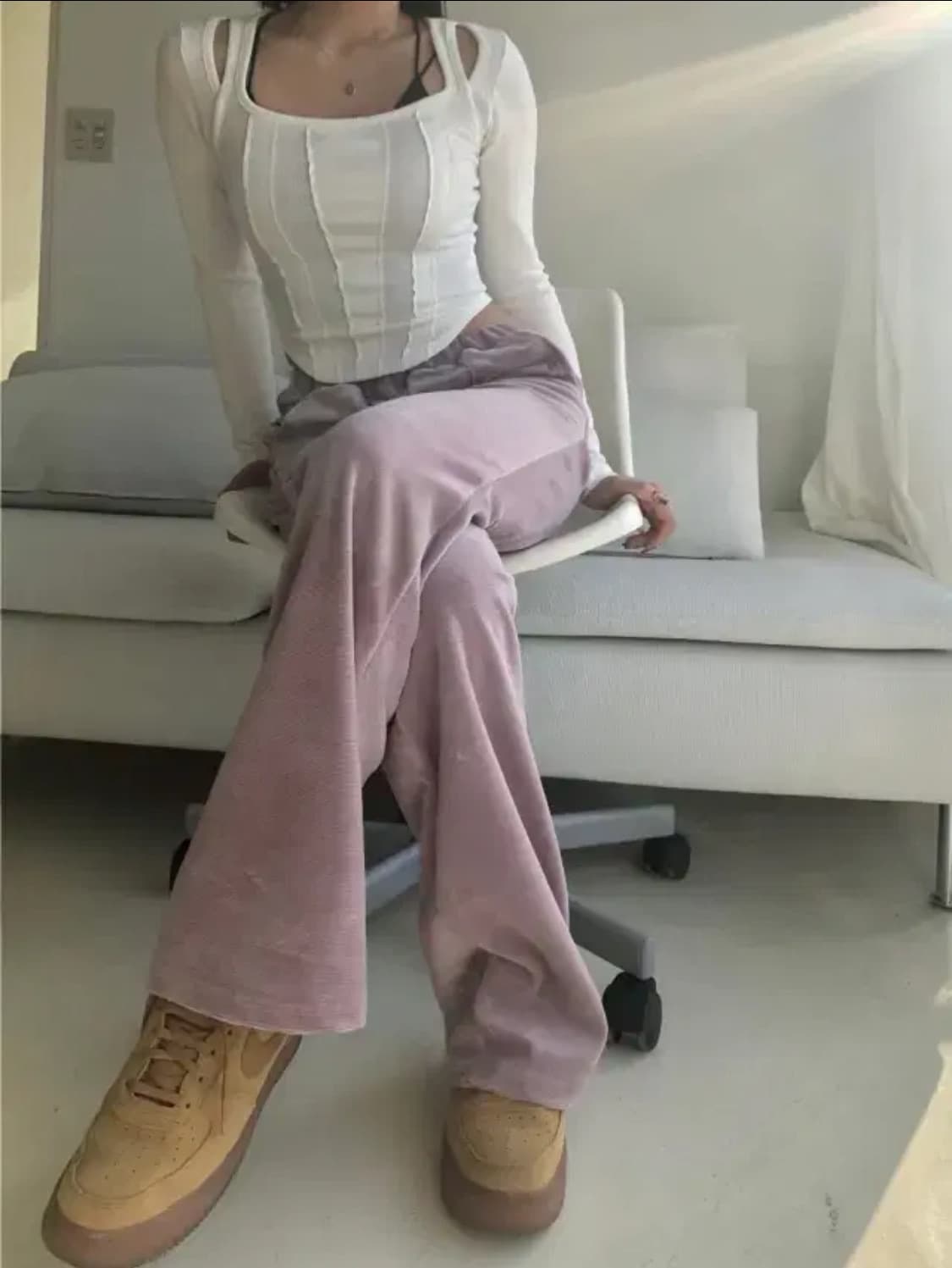 애즈온 슬릿 스퀘어 티 상품이미지4