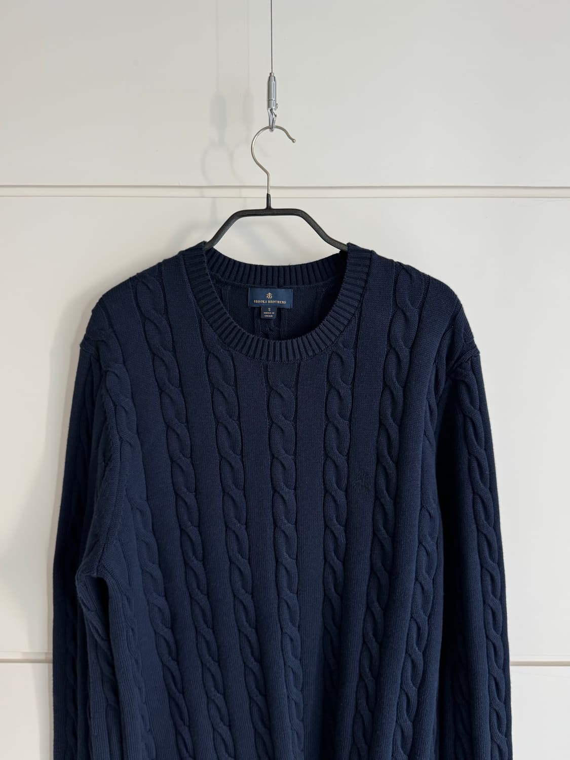 브룩스브라더스 네이비 꽈배기 니트  / S사이즈 상품이미지2