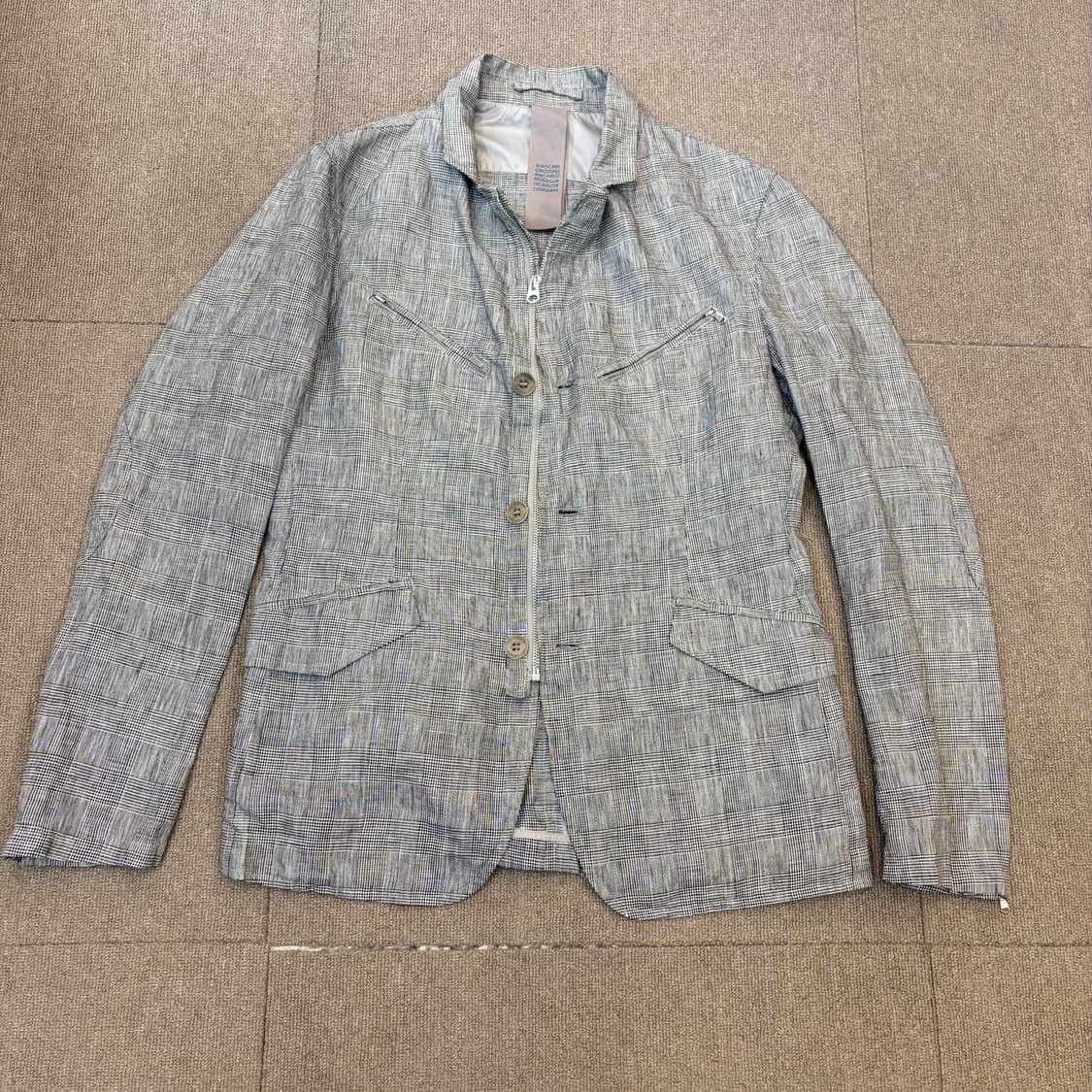 Gian Carlo Rossi 지안 카를로 로시 글렌체크 자켓 S 상품이미지1