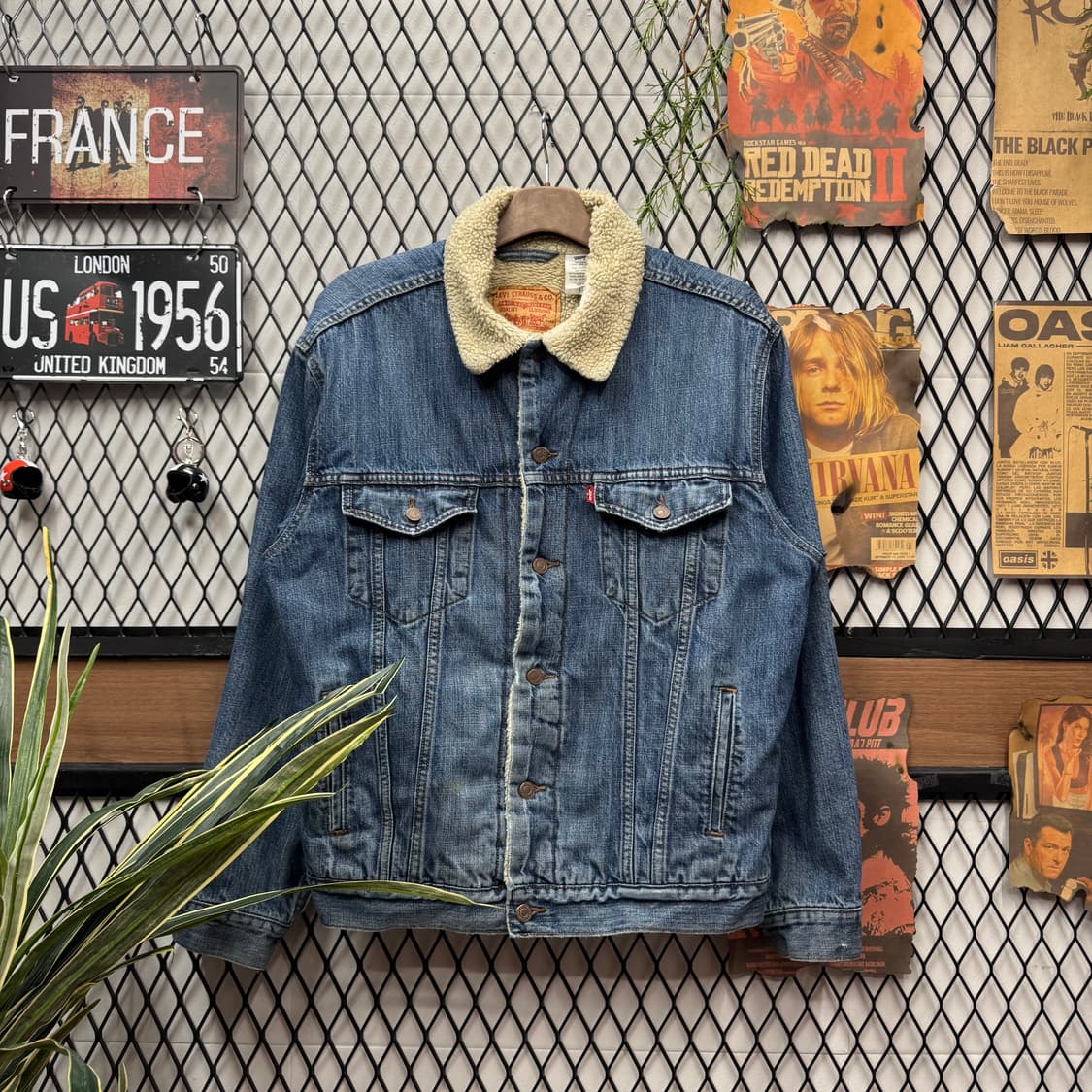 00s 리바이스 빈티지 쉐르파 데님 트러커 자켓 투포켓 디테일 상품이미지1