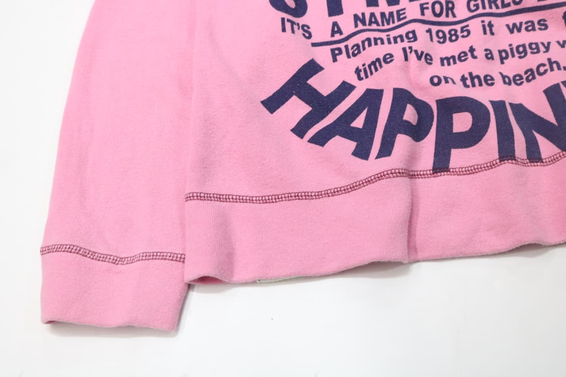 Drug Store's 드럭스토어 빈티지 피기 그래픽 핑크 맨투맨 (4) 상품이미지5