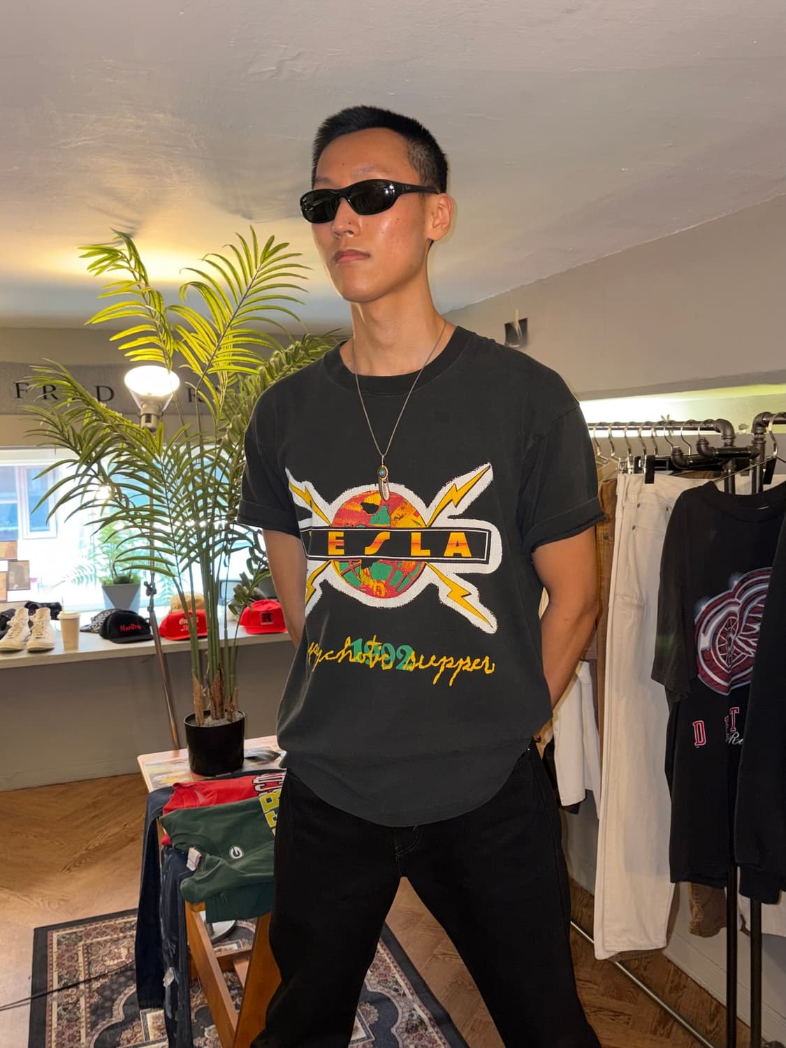 90‘s Tesla Psychotic Supper tour T-shirt 상품이미지1