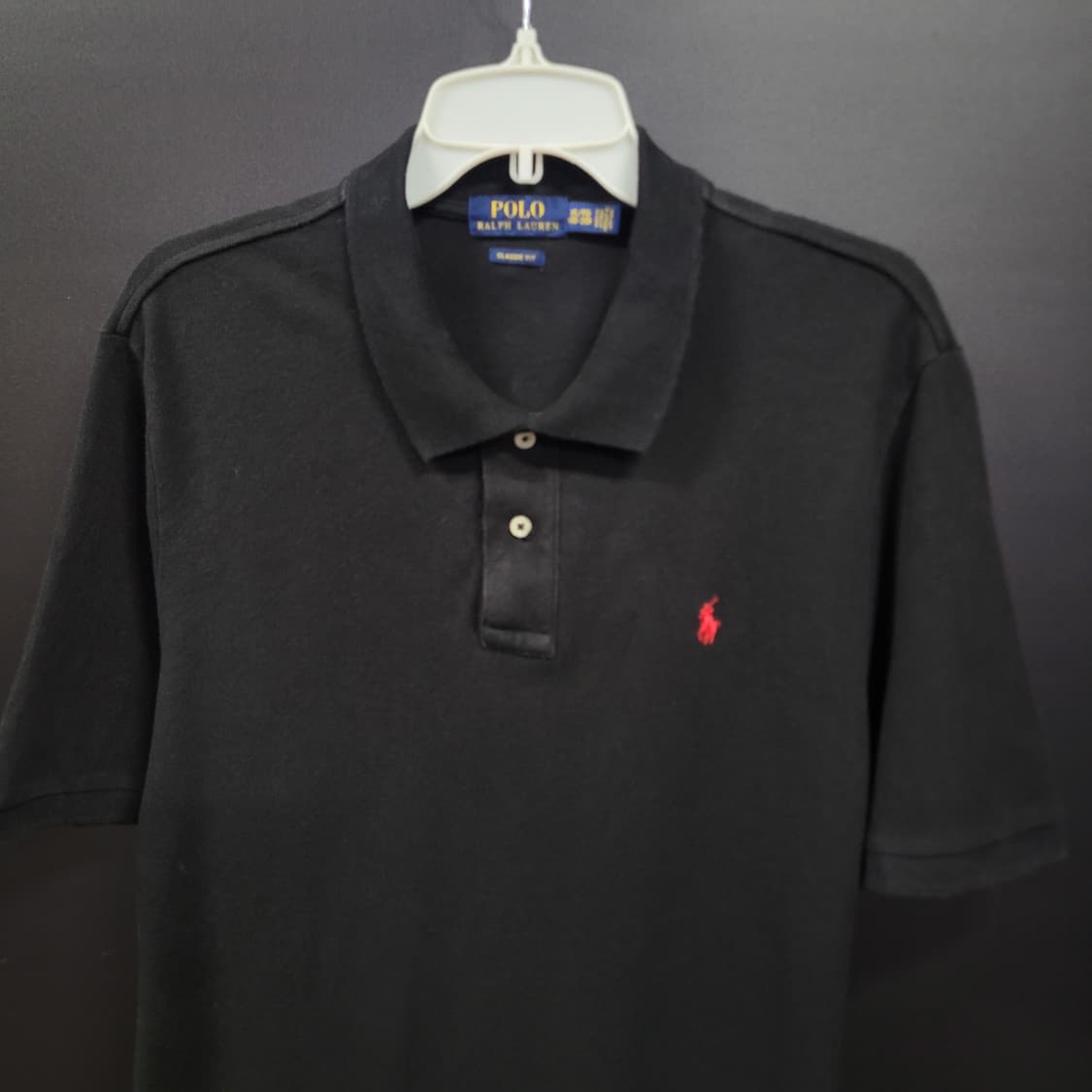 Ralph Lauren 랄프로렌 빈티지 블랙 레드 포니 자수로고 셔츠  상품이미지2
