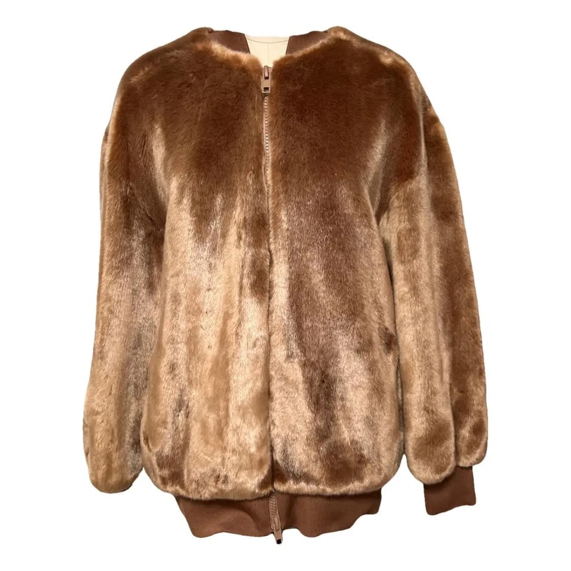 Tibi 인조 모피 에코퍼 XXS 브라운 (44-55 추천) 상품이미지10