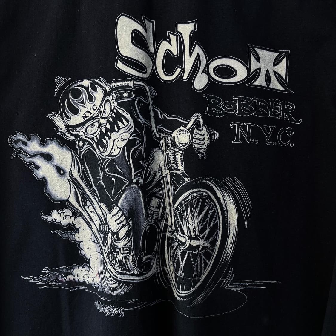 쇼트 x 본 프랑코 아트 워크 블랙 워크 셔츠 상품이미지7