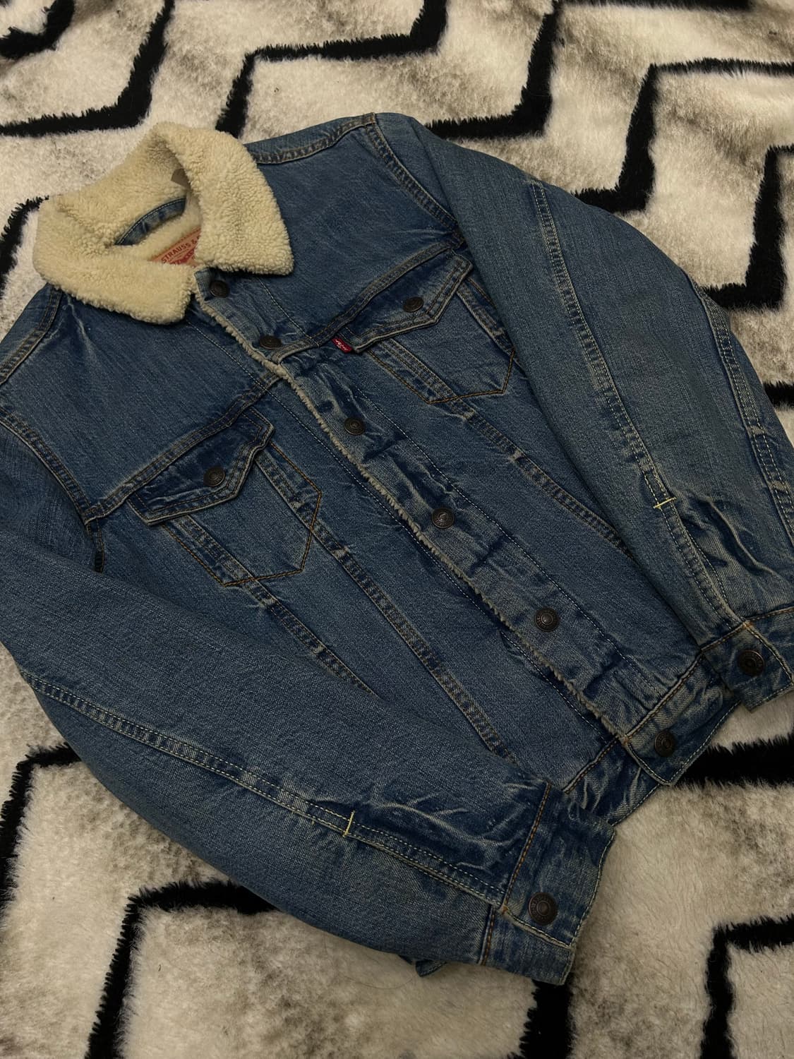 [S]리바이스 쉐르파 데님 트러커 자켓/중청 상품이미지2