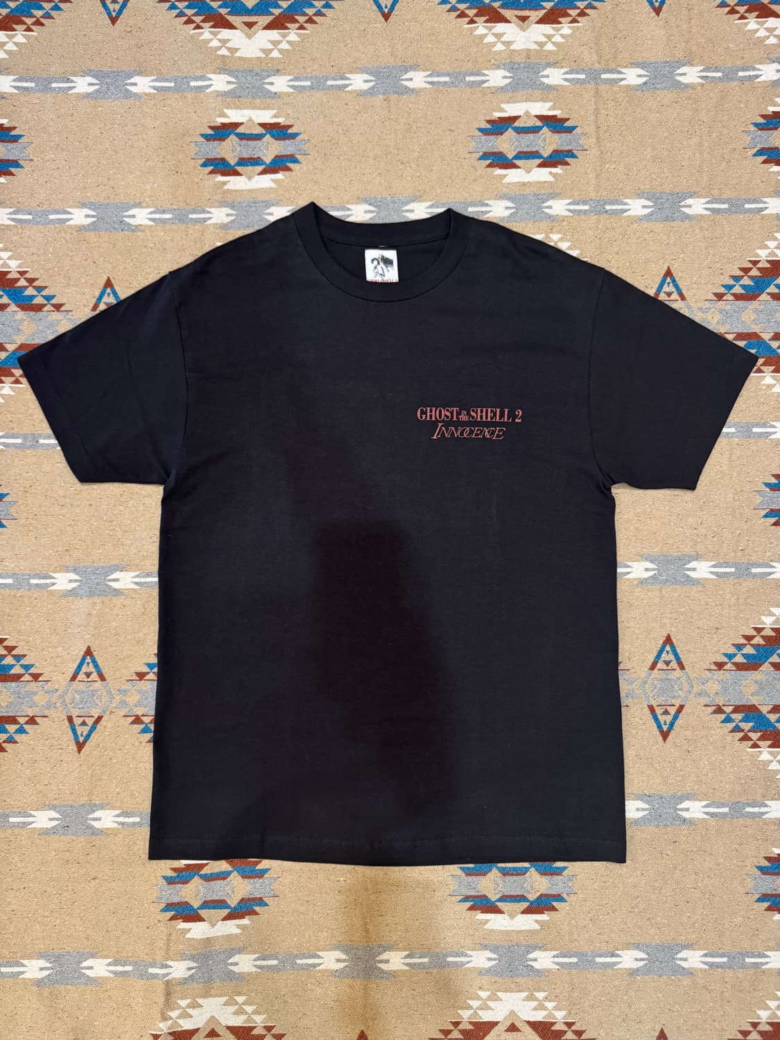 [L] 와코마리아 x 고스트 인더 쉘2 티셔츠 블랙  상품이미지1