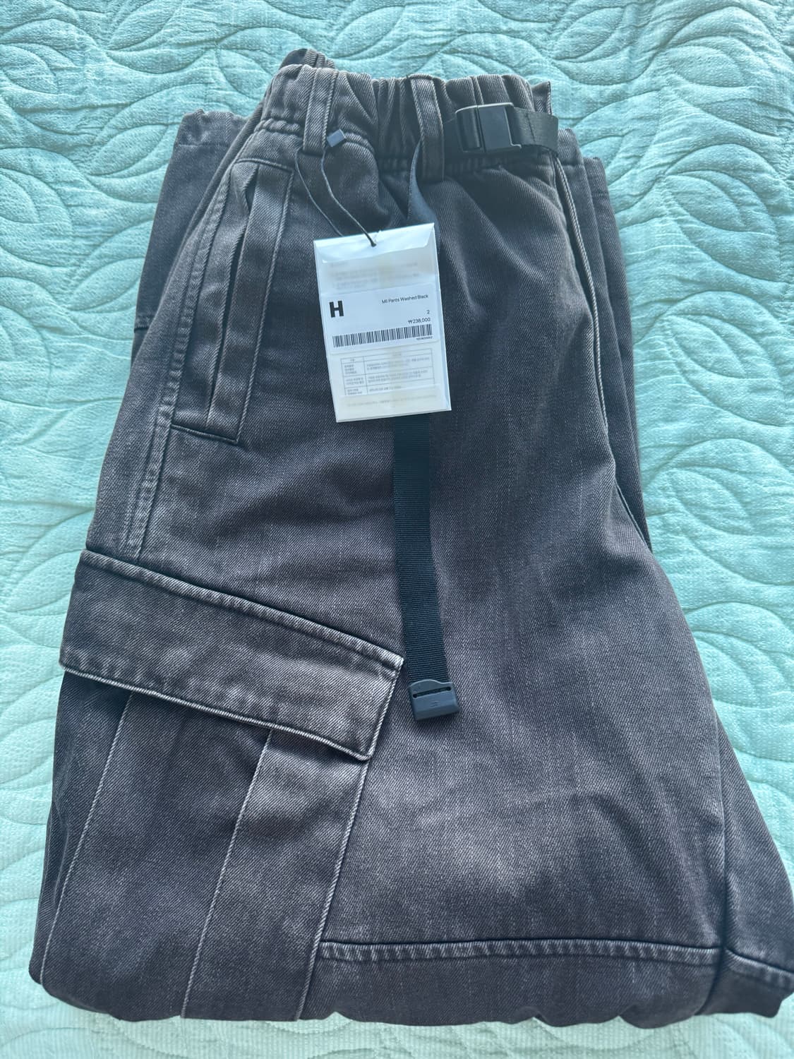 해칭룸 밀 팬츠 워시드 블랙 2사이즈 상품이미지6