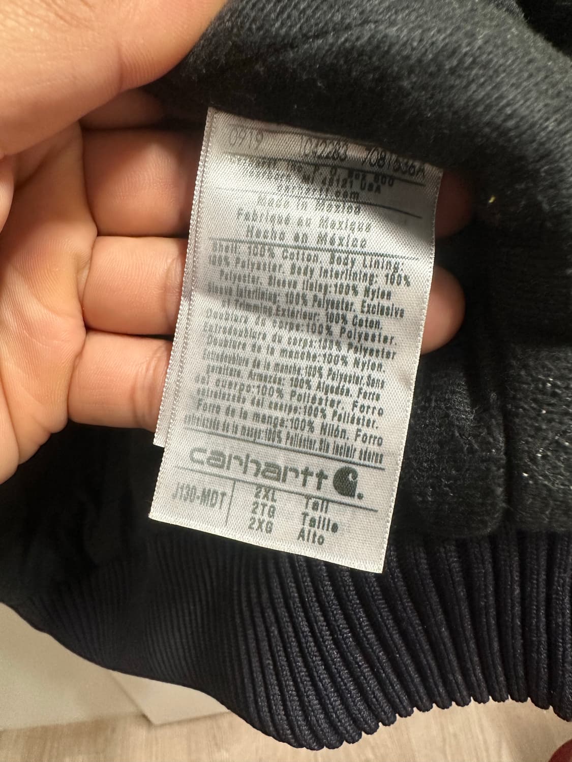 칼하트 J130 MDT 액티브 자켓 2XL Tall 상품이미지9