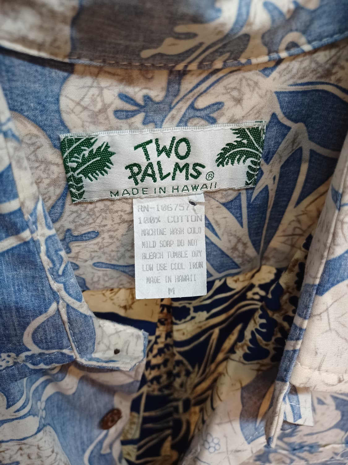 Two palms 하와이안 반팔 셔츠남방 m L 상품이미지4