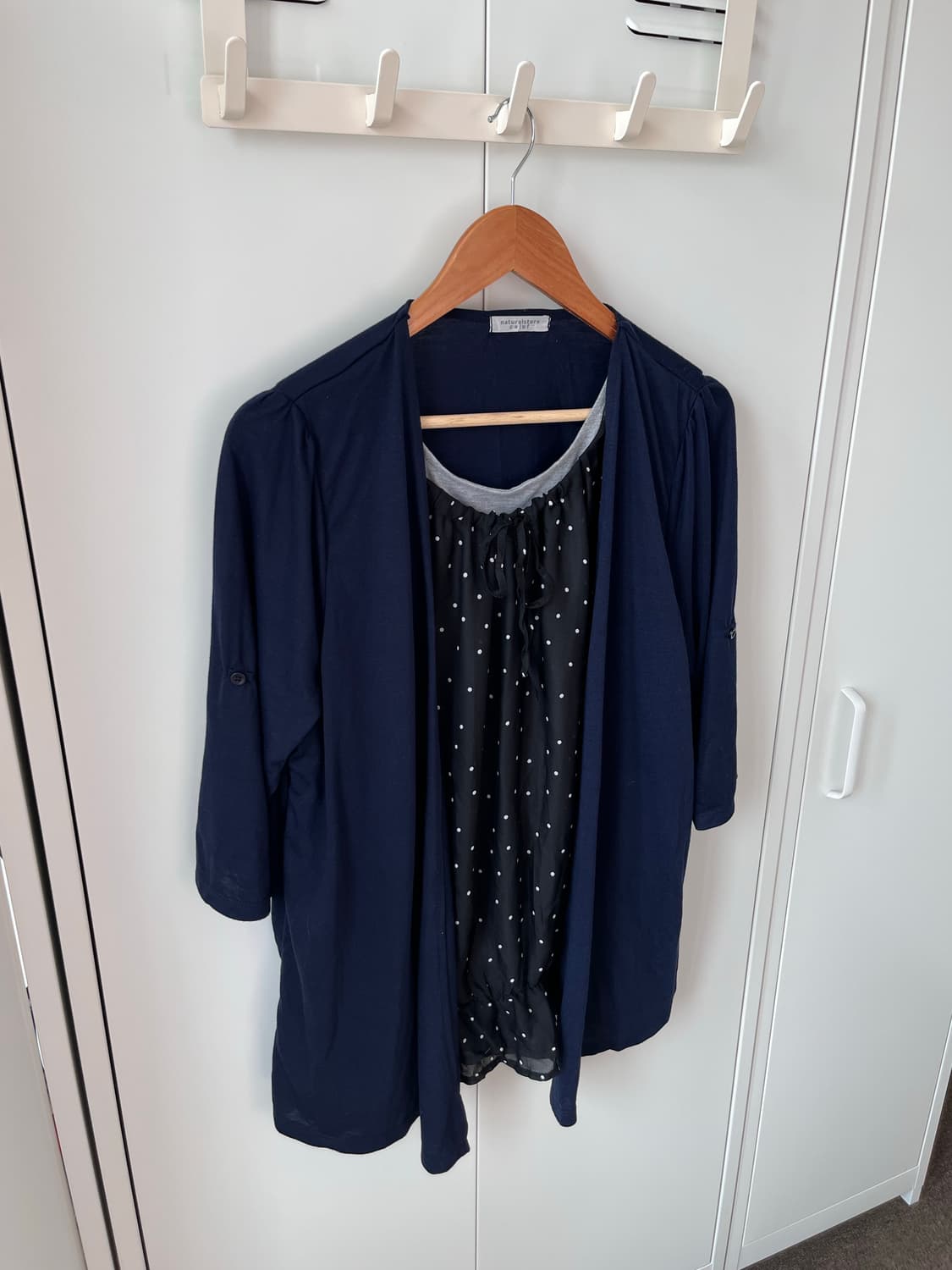 Naturalstore calof 도트 레이어드 바선생 원피스 상품이미지3