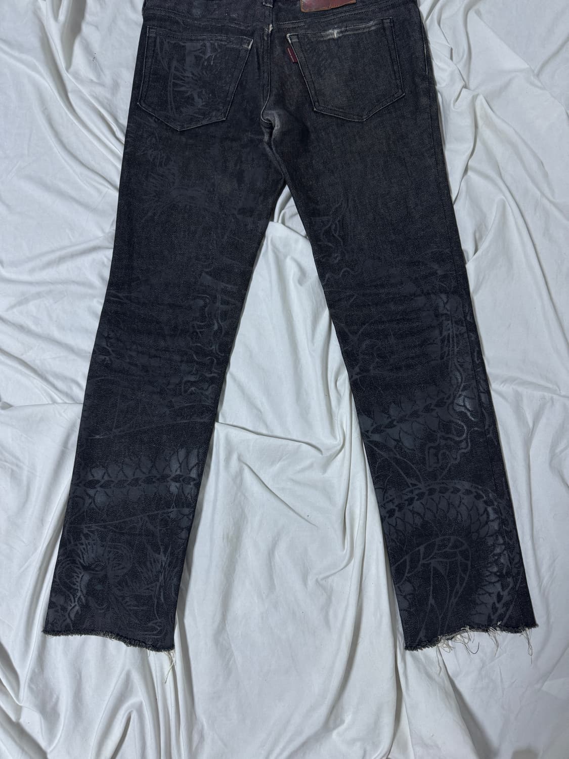 신이치로 아라카와 드래곤 패턴 데님팬츠 상품이미지7