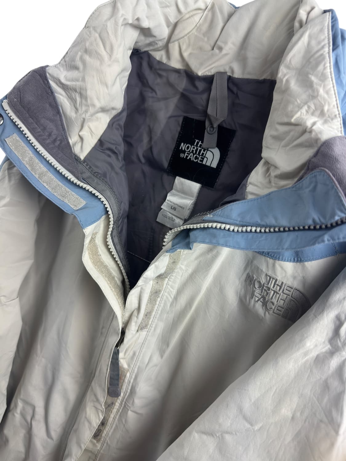 노스페이스 화이트블루 하이벤트 바람막이1418 상품이미지5