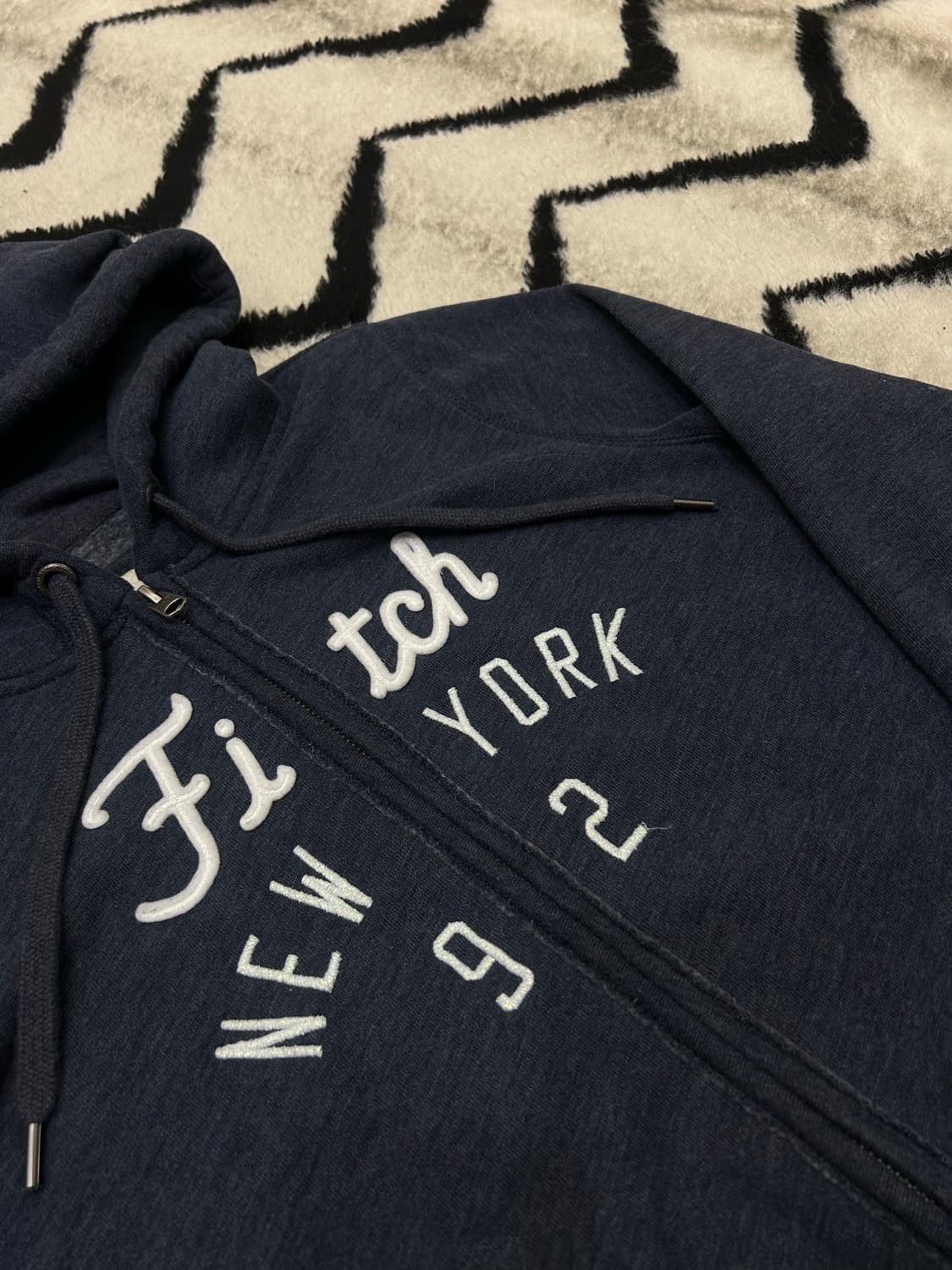 [M]아베크롬비 스펠아웃 후드집업/네이비/약기모 상품이미지1