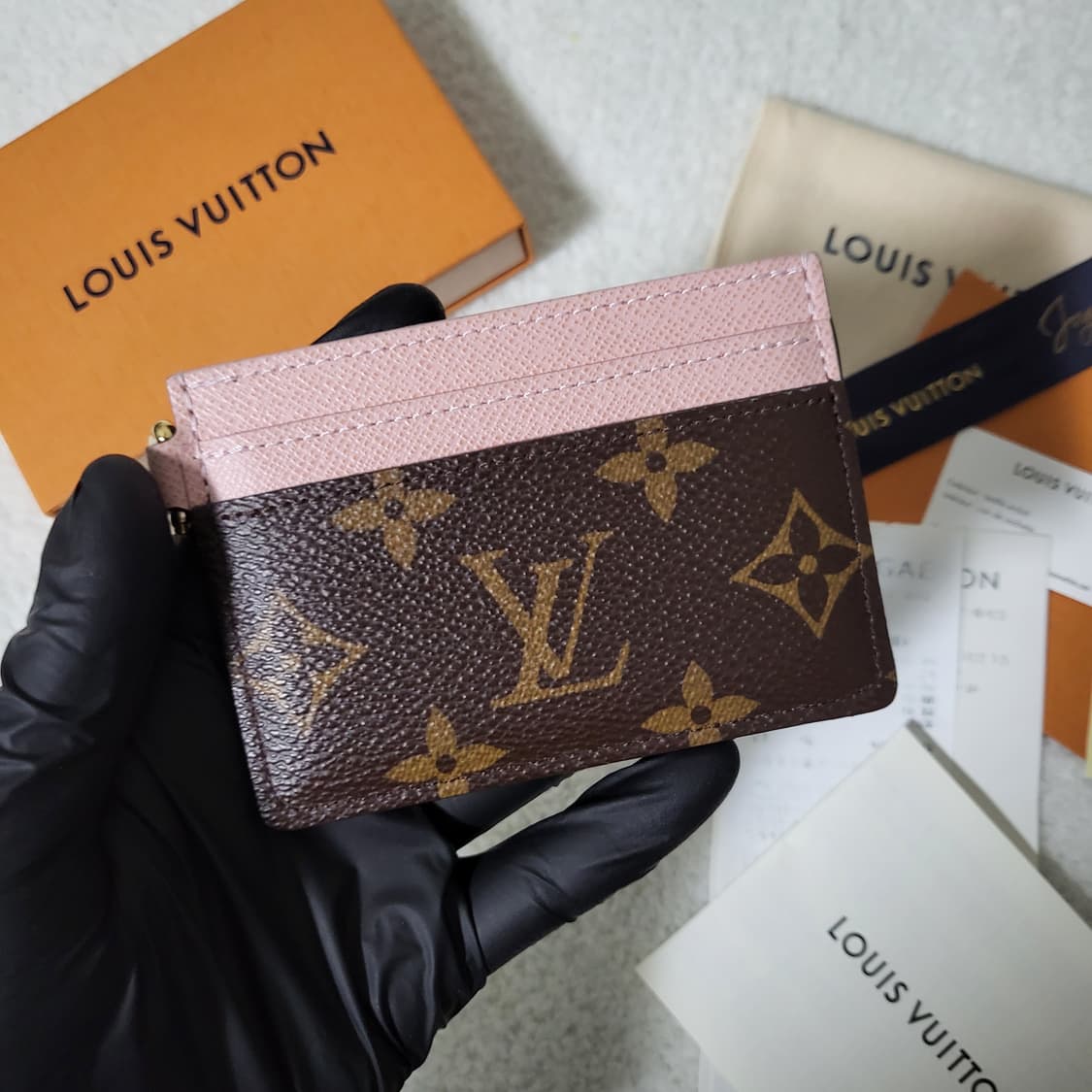 [영수증/새상품급] 루이비통 모노그램 LV 참 카드홀더 카드지갑  상품이미지2