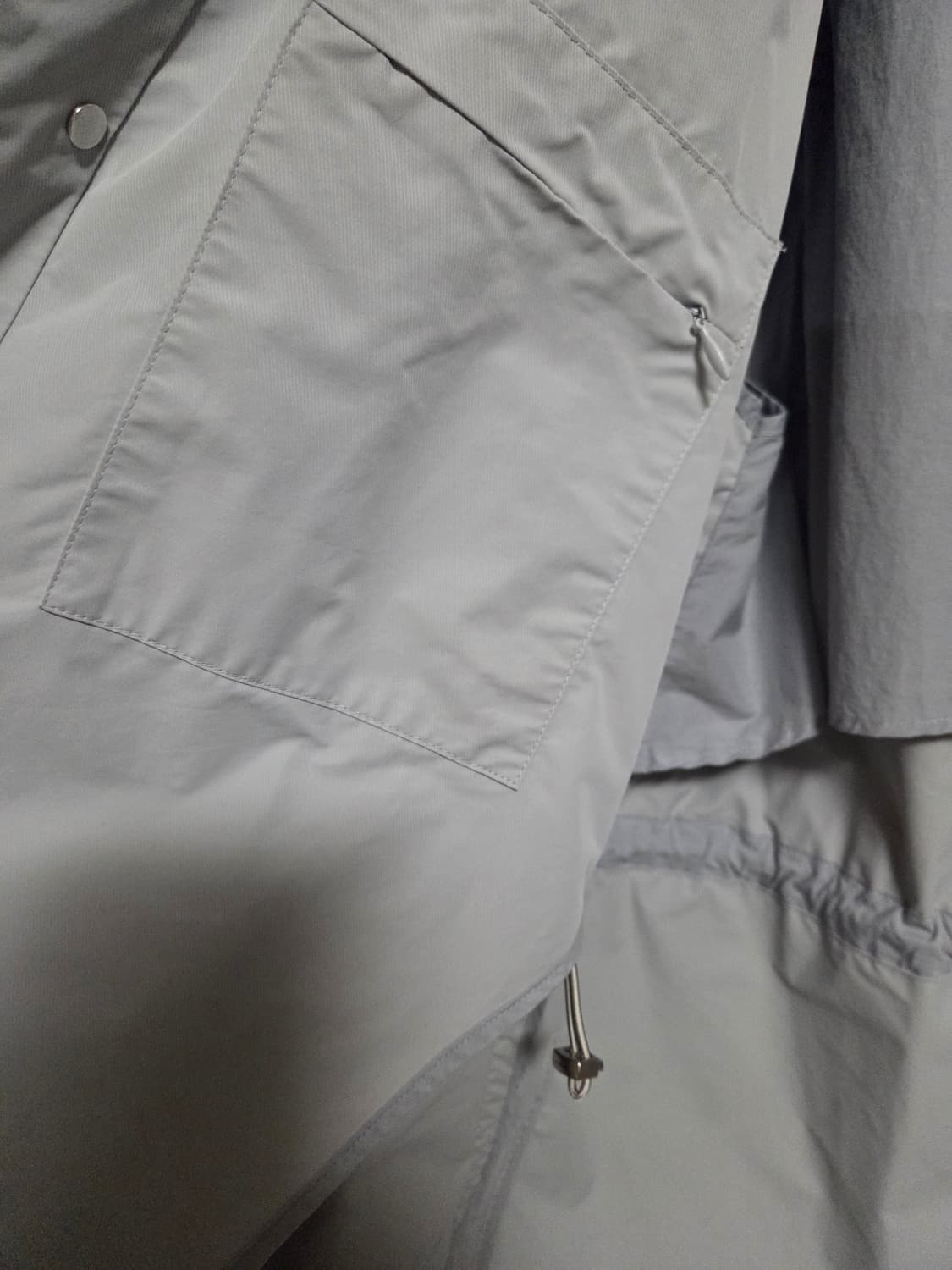 [S급/1회착] 타임옴므 후드  롱 바람막이 (100) 상품이미지4