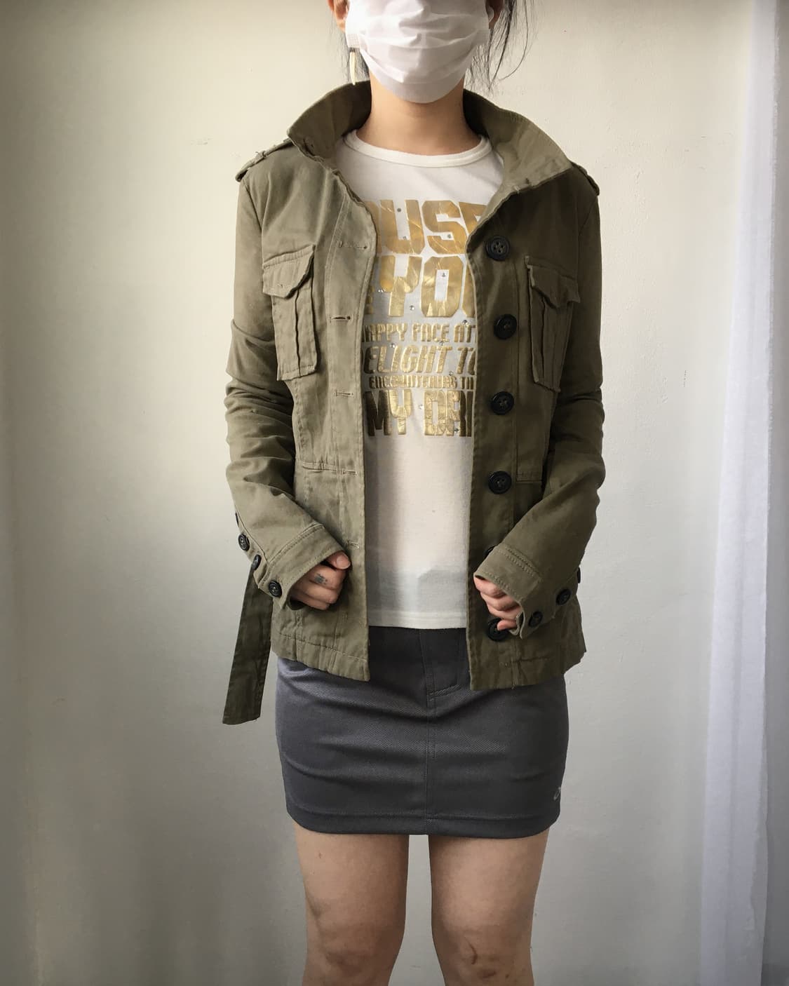 Button point high neck jacket 상품이미지8