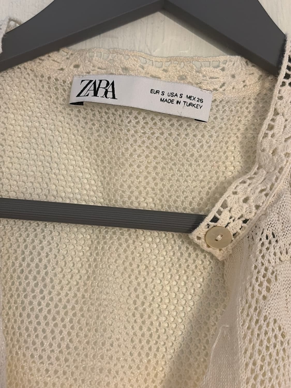 자라 펀칭레이스 여름 반팔 가디건 상품이미지2