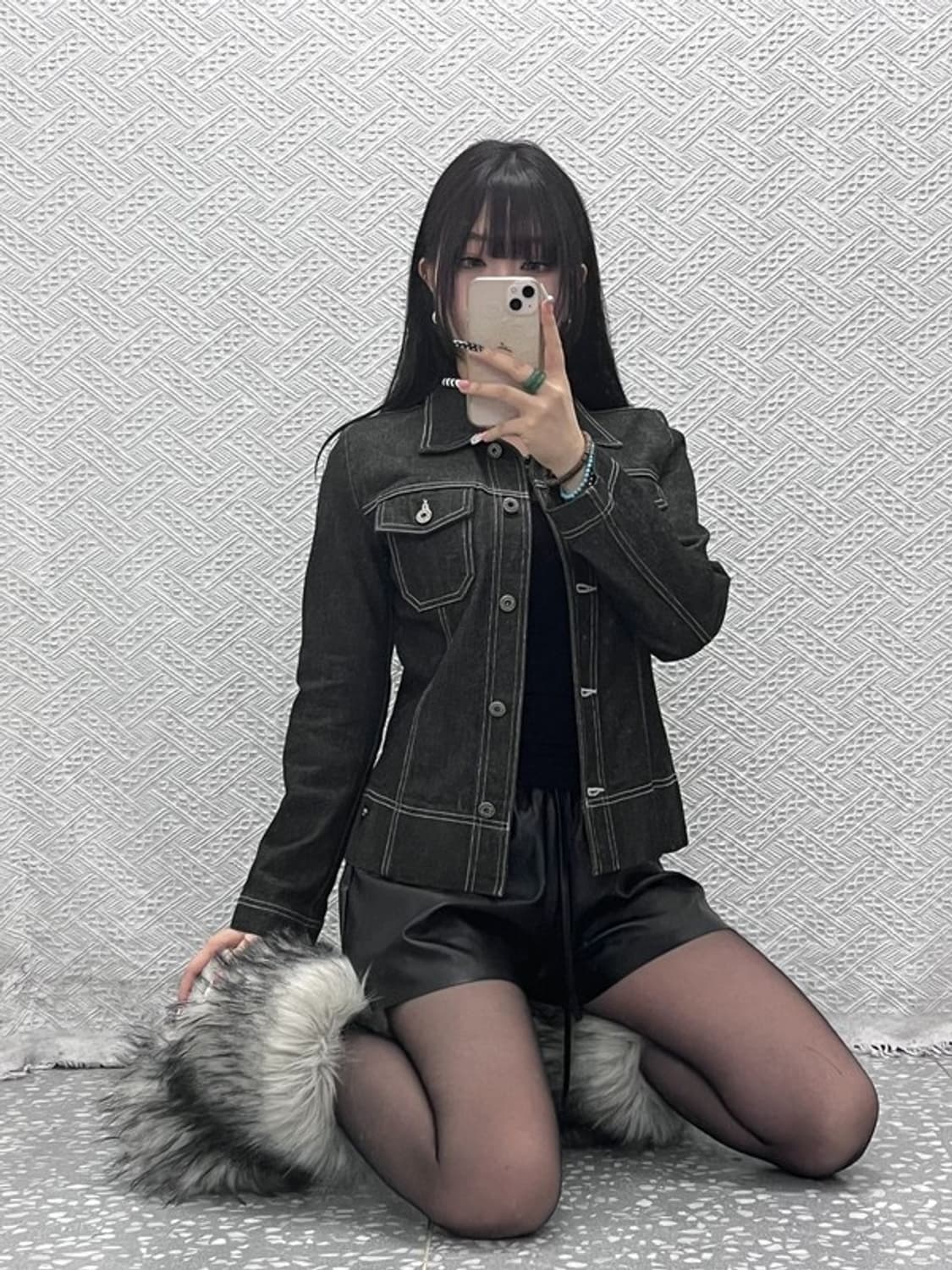 게스 모던 시크 캐주얼 트러커 워크 데님자켓 90 C10279 상품이미지1