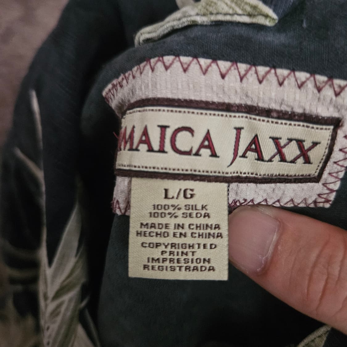 JAMAICA JAXX 실크 하와이안셔츠
L size
 상품이미지6