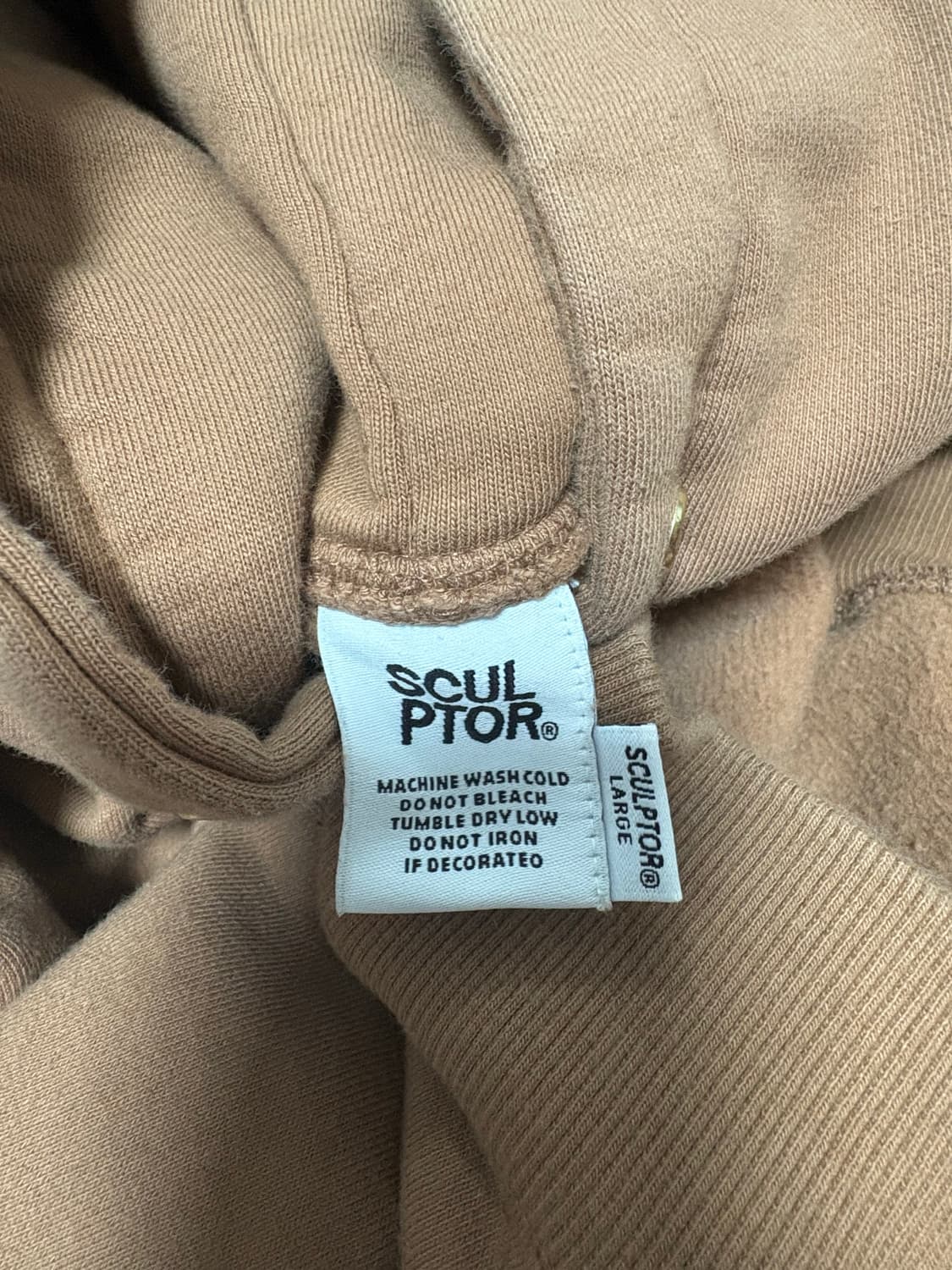 스컬프터 데빌 디스차지 후드티 L 카멜 상품이미지4